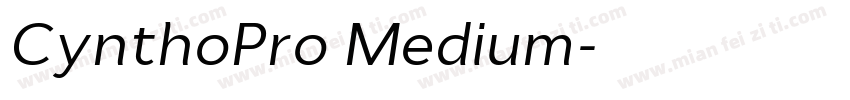 CynthoPro Medium字体转换